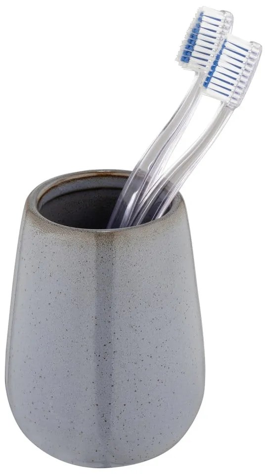 Сива керамична чаша за четки за зъби Sirmione – Wenko