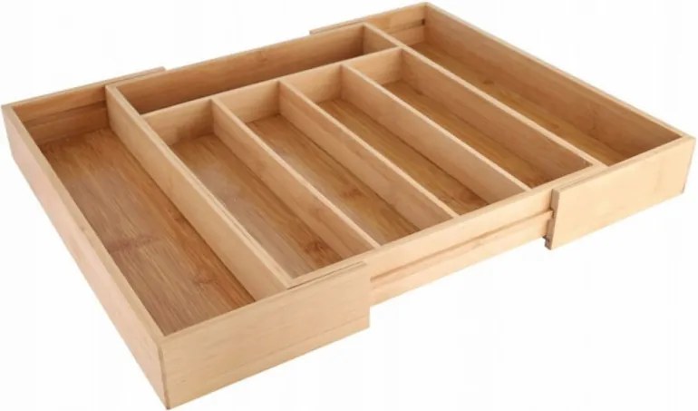 Бамбуков разделител за прибори Kinghoff KH 1218, 52 x 31.5 x 5см, Кафяв