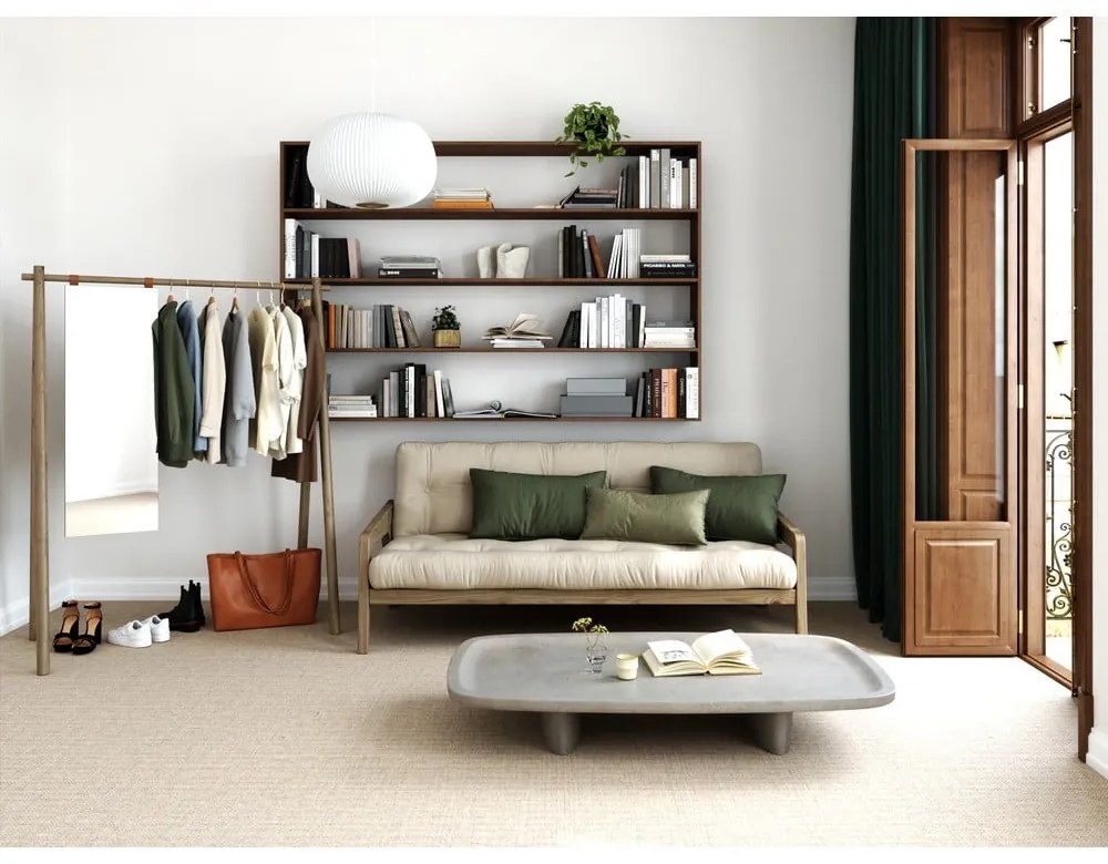 Кафяв дървен шкаф за дрехи от бор Hongi - Karup Design