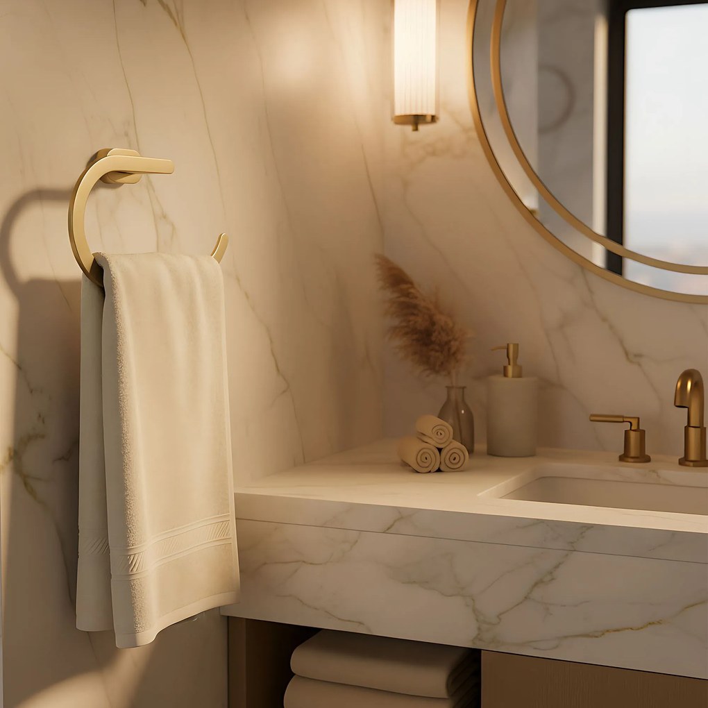 Закачалка за баня Ring 110 Til Brush Gold