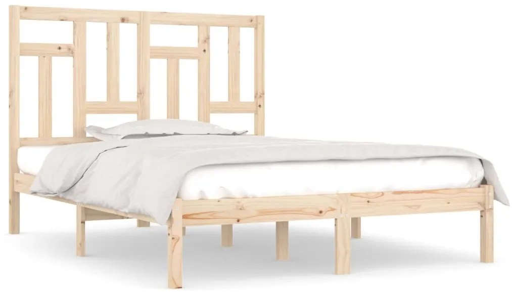 3104553 vidaXL Рамка за легло без матрак, 160x200 см, масивна чамова дървесина