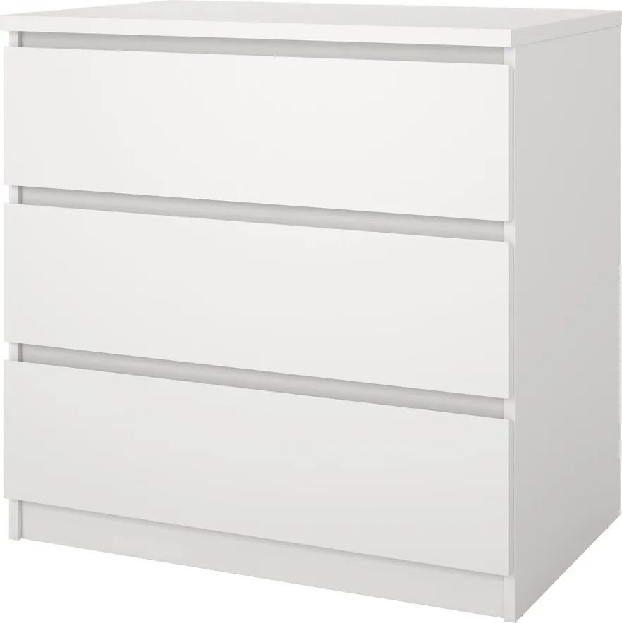 Бял скрин 77x76x50 cm Naia – Tvilum