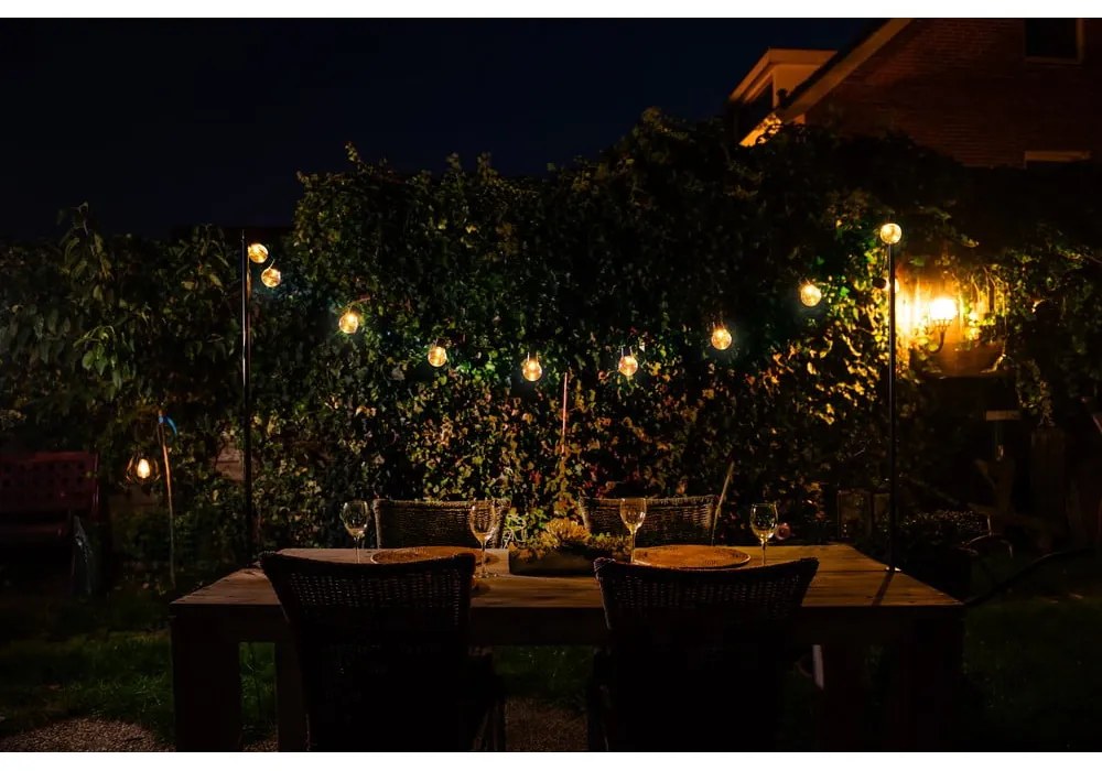 Светлинна верига брой крушки 10 бр. със соларен панел дължина 220 cm – Esschert Design