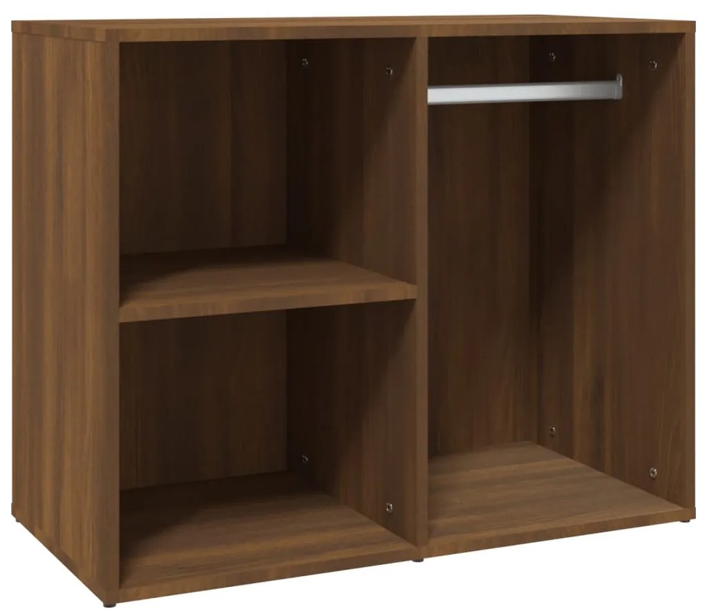 820507 vidaXL Шкаф за гримиране, Кафяв дъб, 80x40x65 см, инженерно дърво