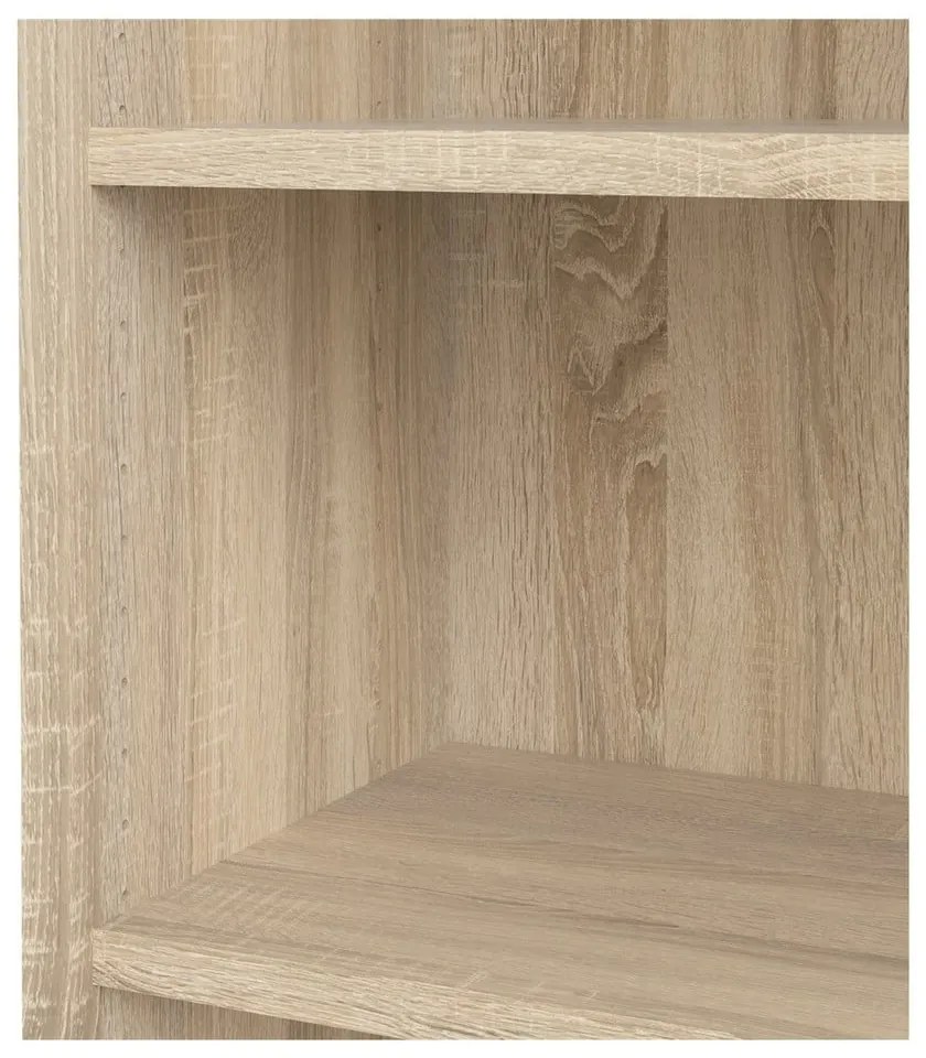 Модулен шкаф за книги в дъбов декор в естествен цвят 89x222 cm Prima - Tvilum