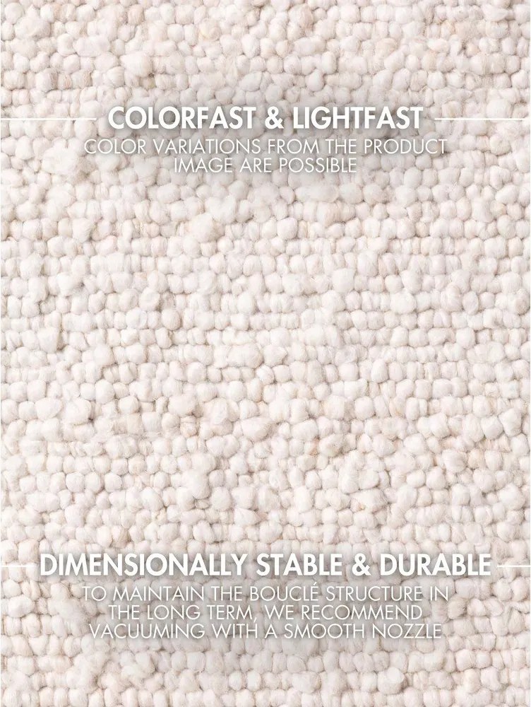 Ръчно изработена пътека от букле в цвят слонова кост 80x200 cm Notting Hill Portobello – Ted Baker