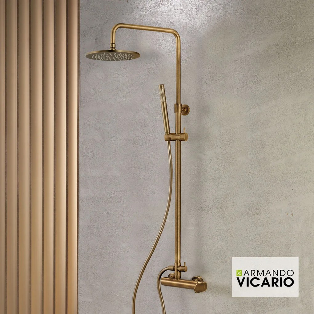 Душ батерия с глава и колона Slim Vicario II