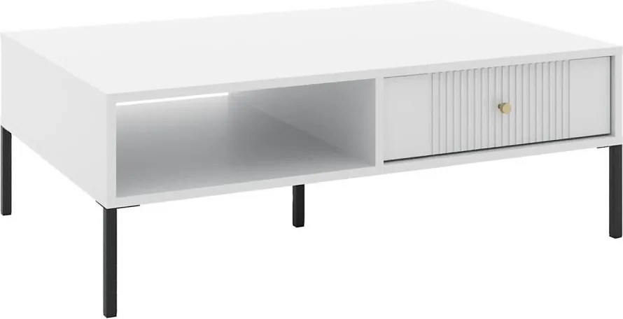 Холна маса LUE бяла/черна