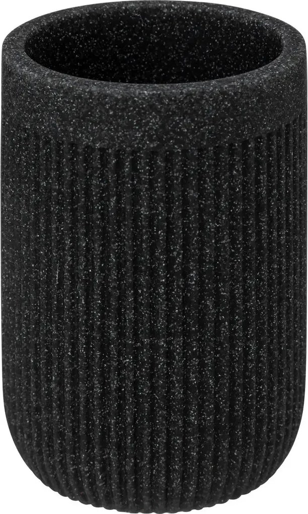 Поставка за четки за зъби 5five Onyx, Шисти - Черен