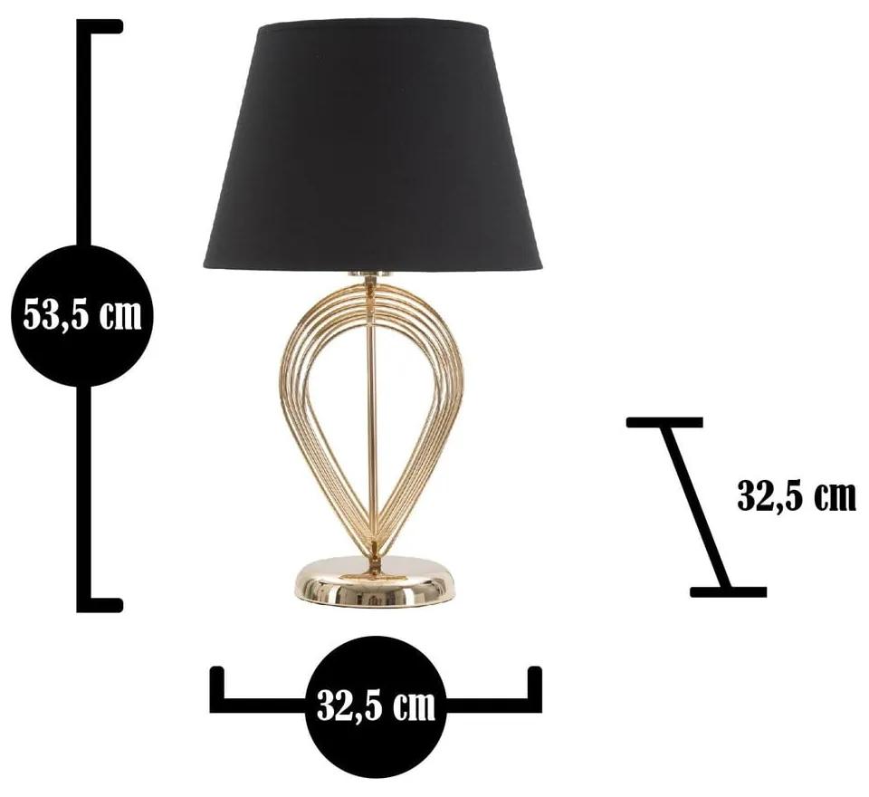 Черна настолна лампа Maxt, ø 32,5 cm - Mauro Ferretti