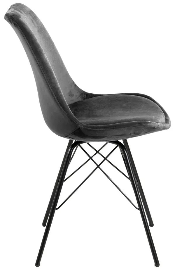 Черно-сив трапезен стол Eris - Actona