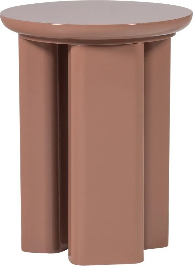 Гланцова кръгла странична масичка ø 40 cm Orivo – WOOOD