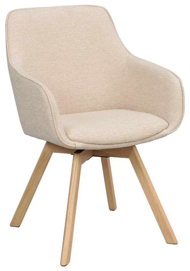 Бежови тапицирани трапезни столове в комплект 2 бр. Alison – Rowico