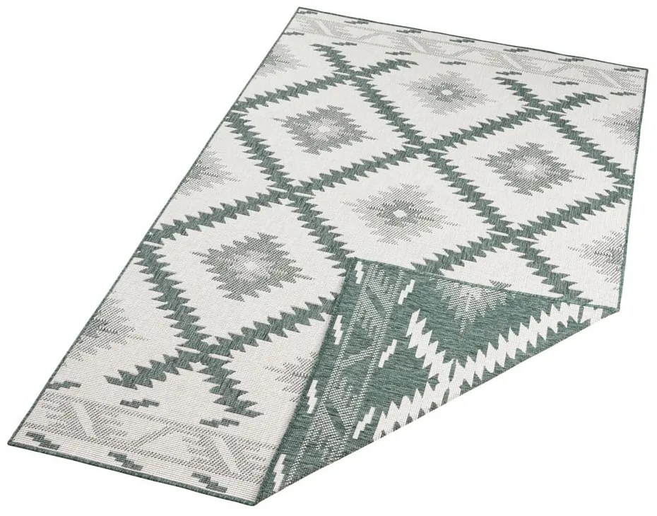 Зелен и кремав килим на открито , 230 x 160 cm Malibu - NORTHRUGS