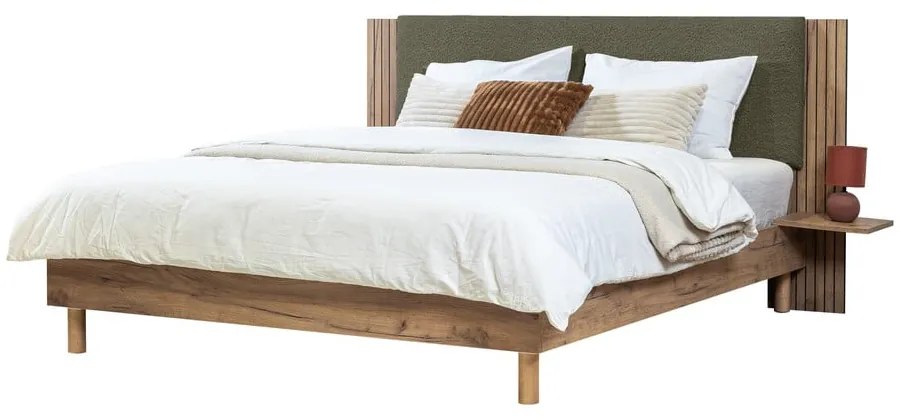 Зелено двойно легло с включена подматрачна рамка 140x190 cm Lior – Bobochic Paris