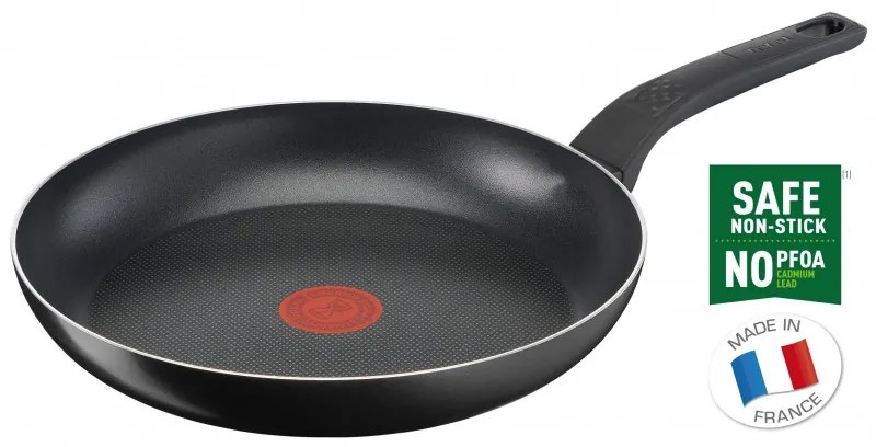 Тиган Tefal B5670653 FP28J GT SIMPLY CLEAN, 28 см, DIFFUSION, Thermo-Signal, Без PFOA, Индукция, Черен