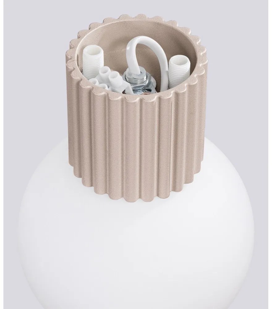 Кафяво-сива стенна лампа Orbital – Sollux