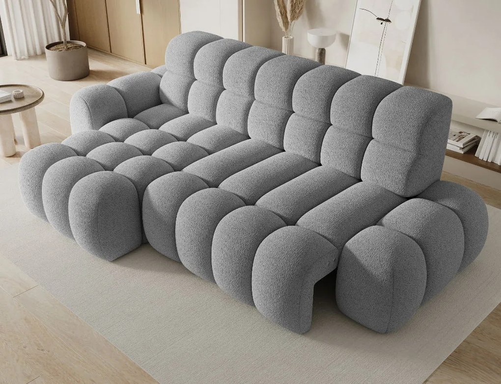 Ъглов диван Нерида-сив-ляв