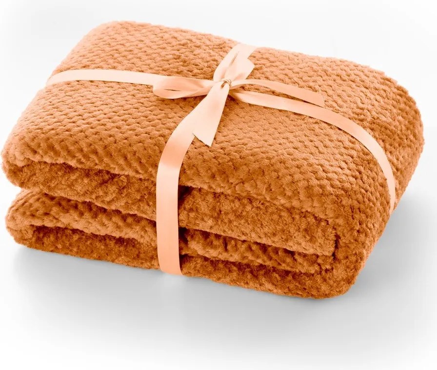 Тъмнооранжево одеяло от микрофибър , 220 x 240 cm Henry - DecoKing