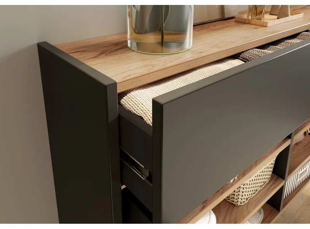 Антрацитно шкафче 110x57x22 cm Ameca – Germania