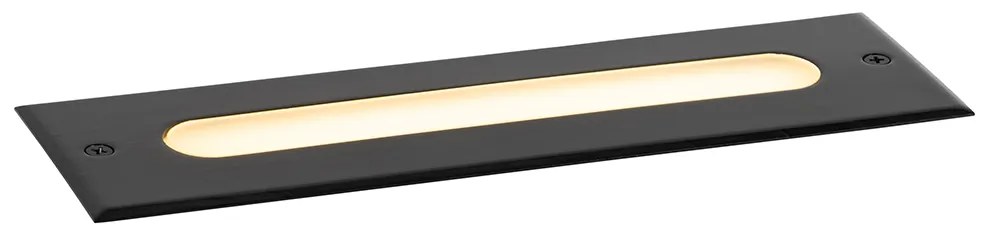 Модерен наземн прожектор черен 30 см с LED IP65 - Eline