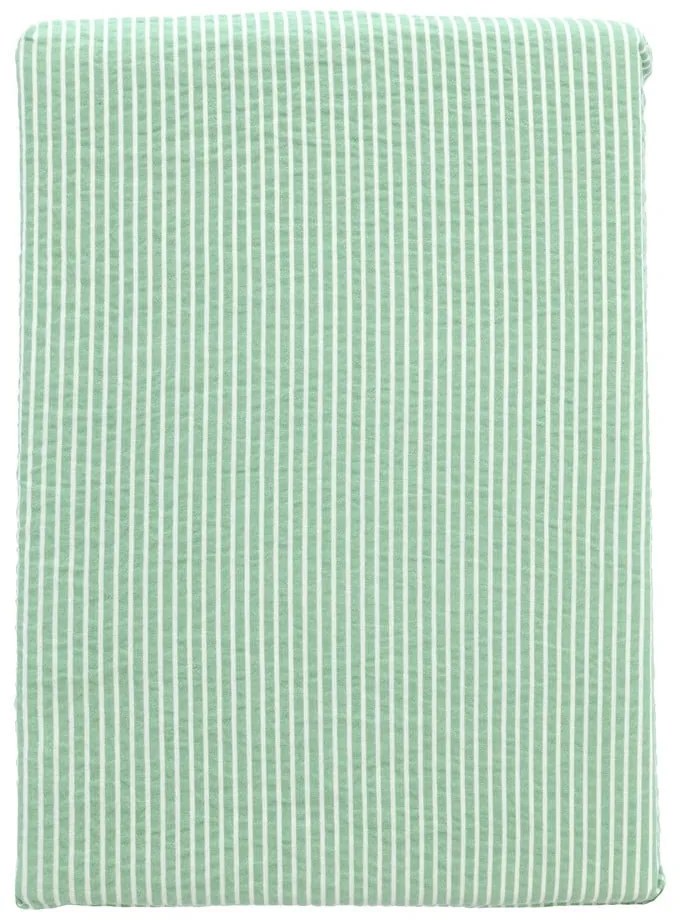 Светлозелено единично удължено памучно спално бельо 140x220 cm Cheerful – Södahl