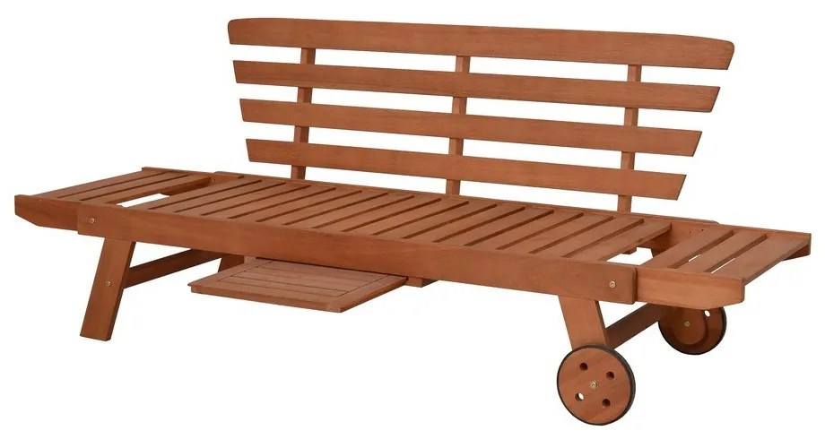 Кафява градинска пейка от масивно дърво Rincon – Garden Pleasure