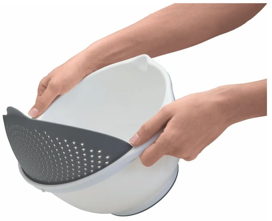 Бяла купа с цедка 2в1 , Ø 28 cm - Metaltex