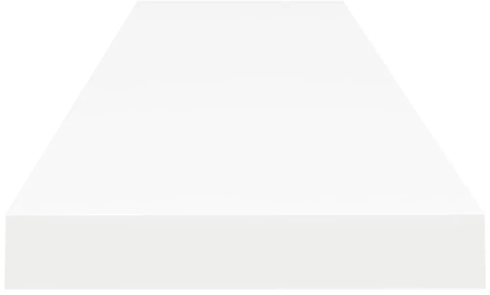 Окачени стенни рафтове, 4 бр, бели, 120x23,5x3,8 см, МДФ