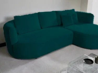 Ъглов диван Айрис Мини-зелен-десен