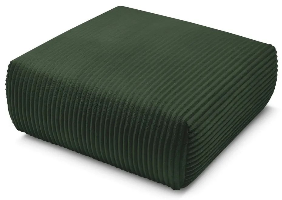 Тъмнозелена табуретка от рипсено кадифе Lucien – Bobochic Paris