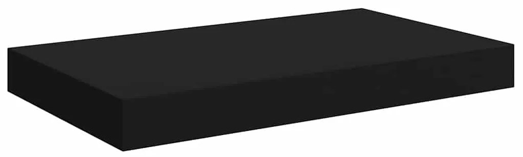 323826 vidaXL Окачен стенен рафт, черен, 40x23x3,8 см, МДФ