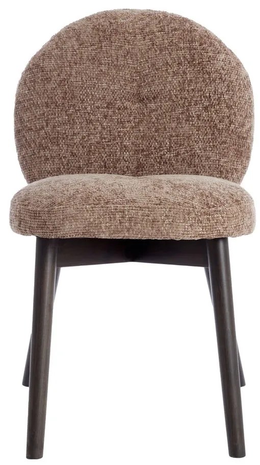 Кафяви тапицирани трапезни столове в комплект 2 бр. Sinosa – Light &amp; Living