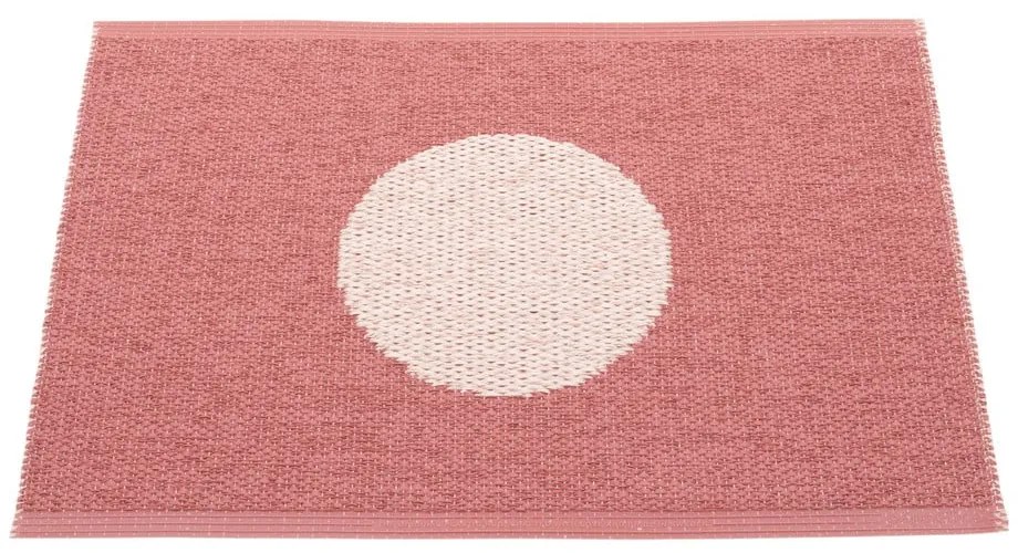 Светлочервен килим за открито и закрито 70x50 cm Vera Pop Blush – Pappelina