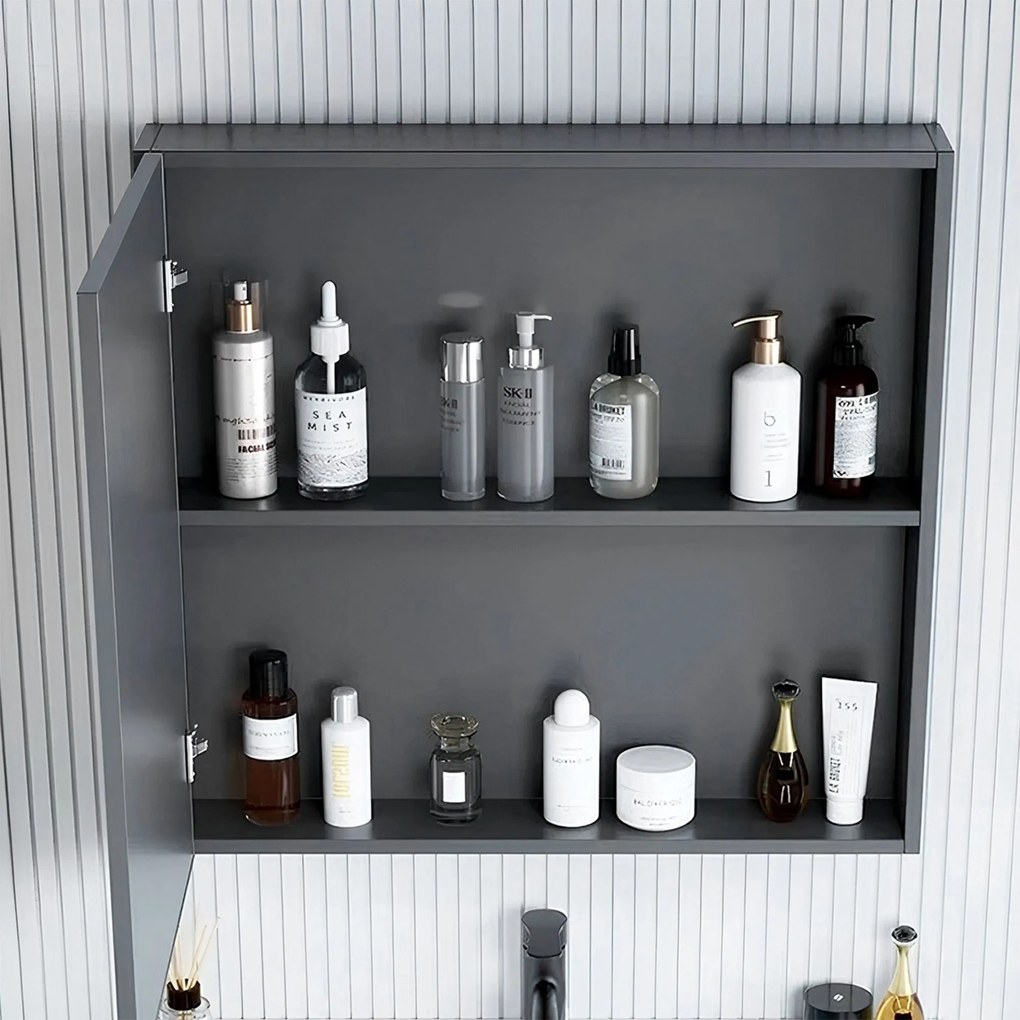 Комплект мебели за баня с плот Marti 60cm Grey