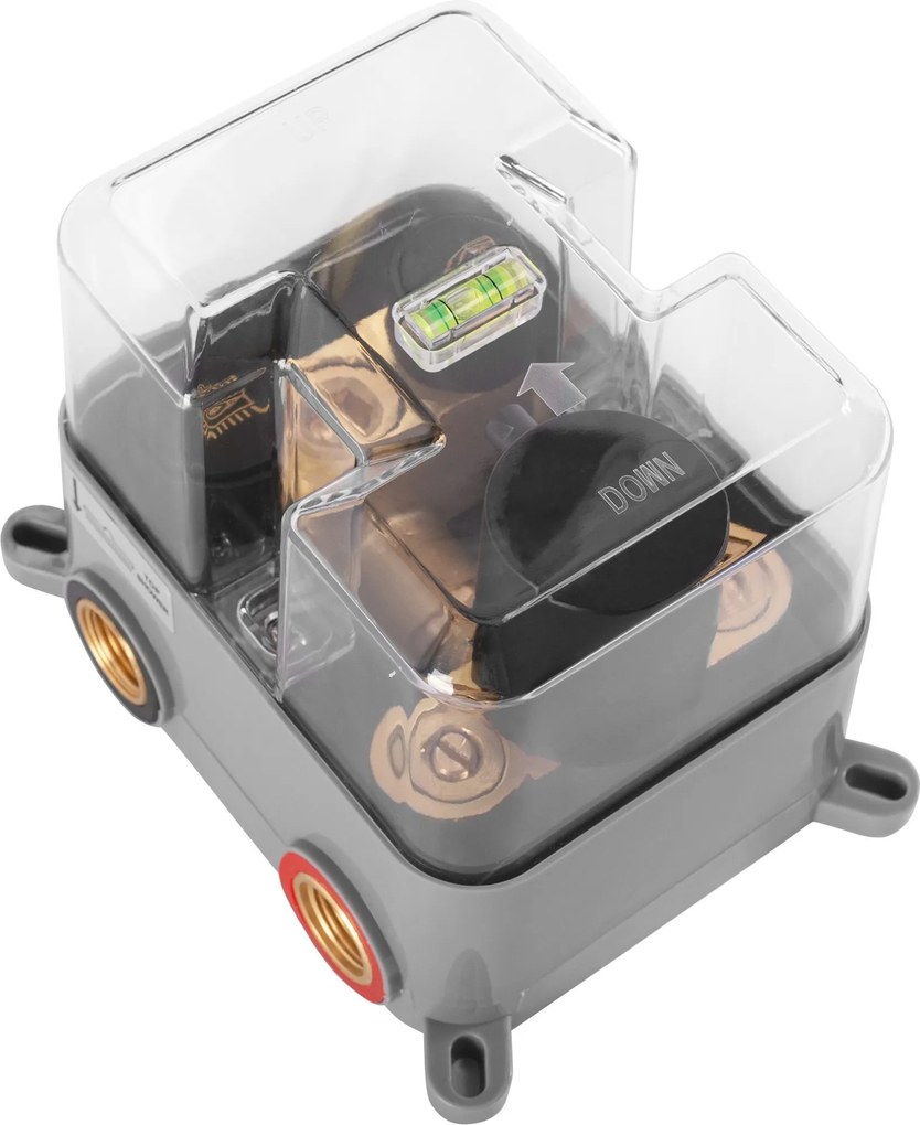 ДУШ СИСТЕМА за вграден монтаж Rea LUNGO Black Matt BOX