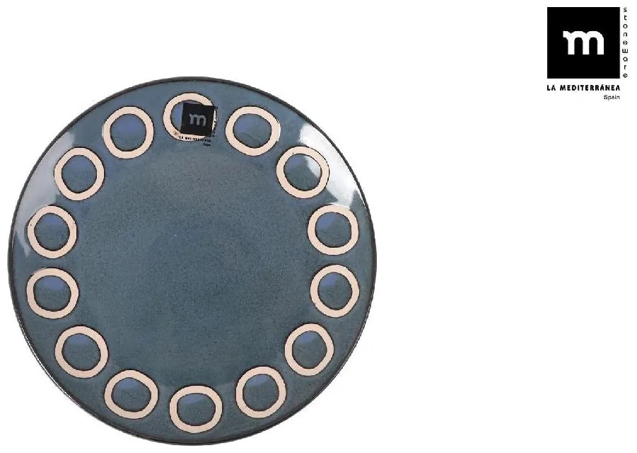 Десертна чиния LA MEDITERRANEA Almudena Blue, 21 cm, порцелан