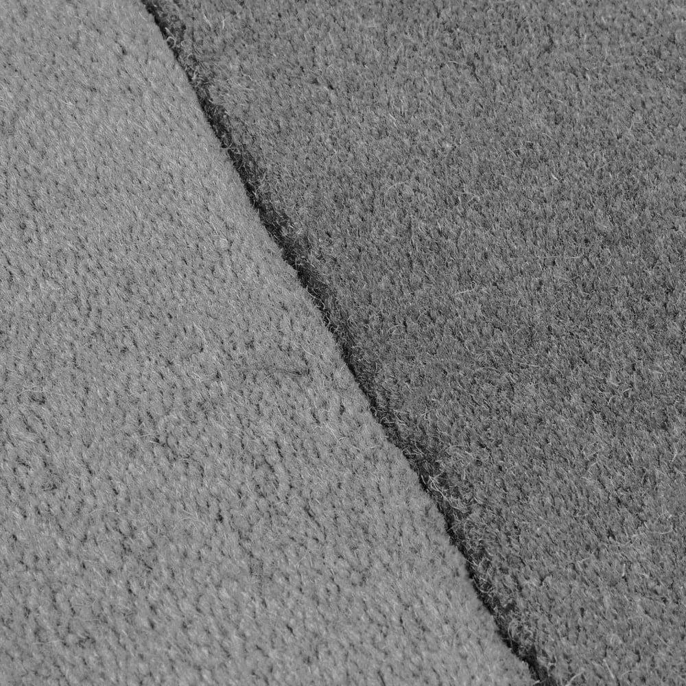 Черно-сив ръчно изработен вълнен килим 120x180 cm Lozenge Monochrome – Flair Rugs