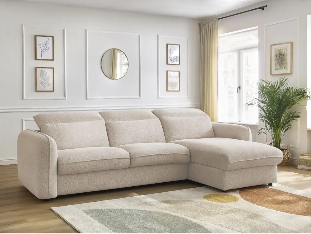 Бежов ъглов диван Achille – Bobochic Paris