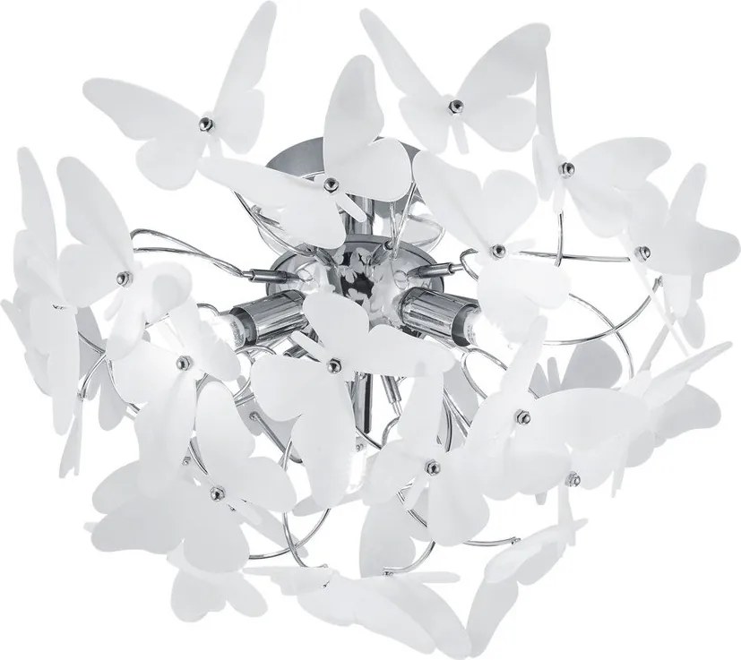 Детско осветително тяло с пластмасов абажур ø 45 cm Butterfly – Reality