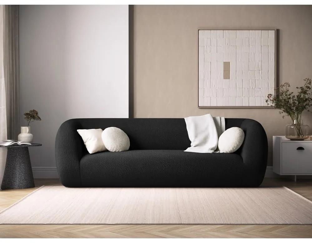Тъмносив диван от плат букле 230 cm Essen - Cosmopolitan Design