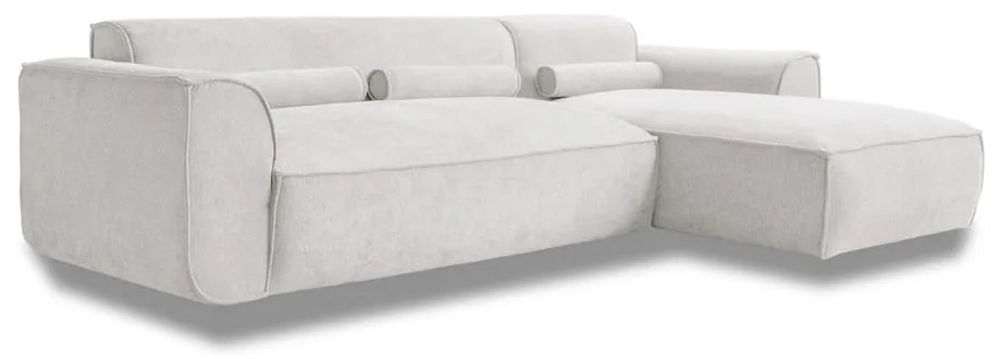 Бял ъглов диван (десен ъгъл) Flex Felix – Miuform