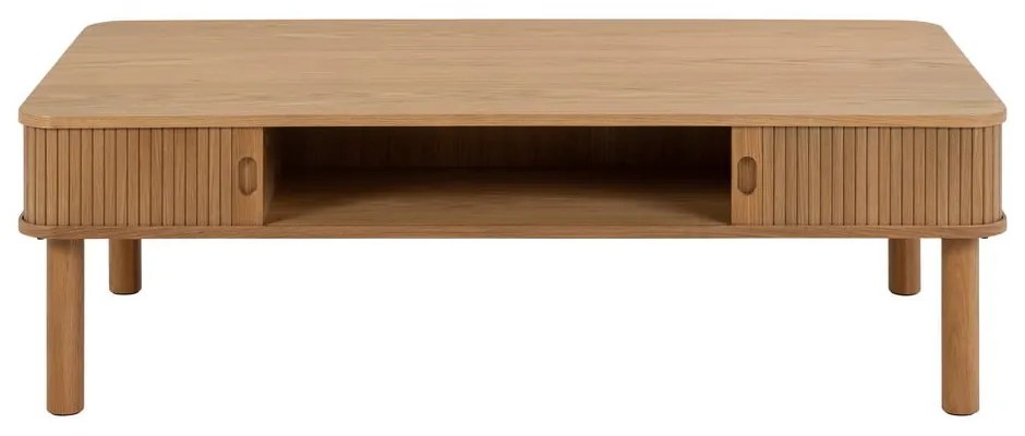 Масичка за кафе от дъб в естествен цвят 70x130 cm Langley – Actona