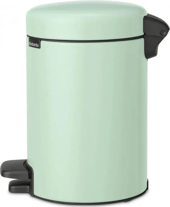Кош за боклук с педал Brabantia NewIcon 1008835, 3 л, Плавно затваряне, Противоплъзгаща основа, Светлозелен