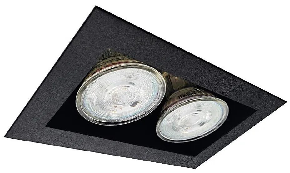 Brosline 3034 - Вградено осветително тяло CAGE 2xGU10/10W/230V черно