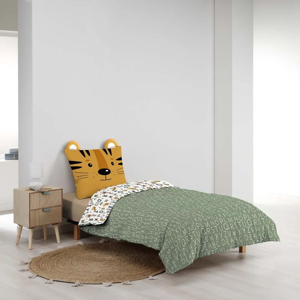 Единично памучно детско спално бельо 140x200 cm Tigry – douceur d'intérieur