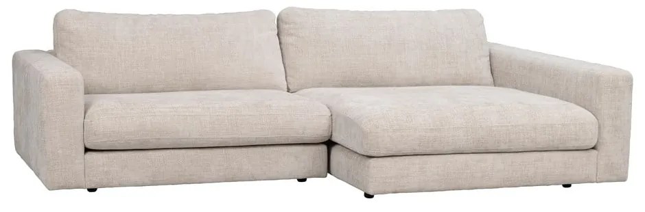 Кремав ъглов диван (десен ъгъл) Duncan - Rowico