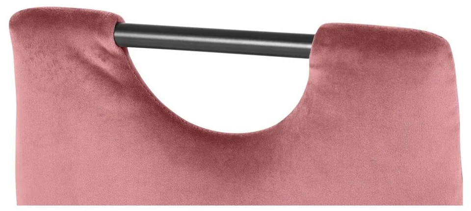 Тъмнорозови кадифени трапезни столове в комплект от 2 бр. Mandy – Støraa