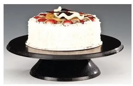 Alkan - Поликарбонатна поставка за торта въртяща черна ф30см (ZCD 30-P-3)AN