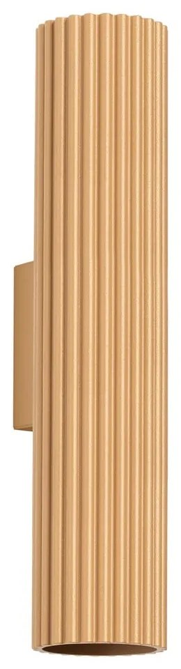 Стенна лампа в златист цвят Gleam – Sollux